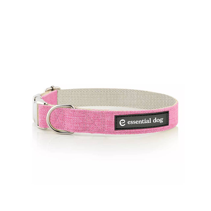 Organic Hemp & Cotton Dog Collar - Pretty in Pink