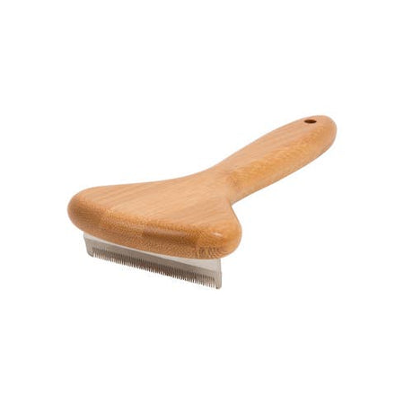 Natural Bamboo Dog Deshedding Tool: Cats & Dogs